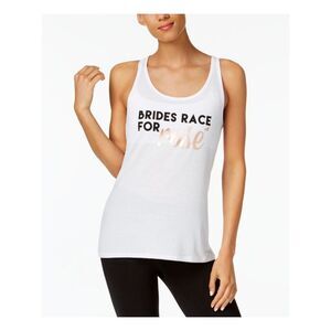 IDEOLOGY Womens White Sleeveless Scoop Neck T-Shirt Size: XL